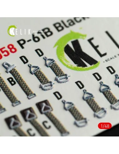 P-61B 'Black Widow' interior 3D decals for GWH kit, 1/48 - Kelik K4...