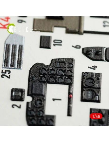P-61B 'Black Widow' interior 3D decals for GWH kit, 1/48 - Kelik K4...