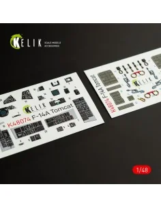 F-14A Tomcat interior 3D decals for Italeri kit, 1/48 - Kelik K48074