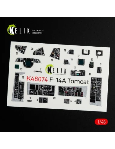 [NO_DESC] F-14A Tomcat interior 3D decals for Italeri kit, 1/48 - K...