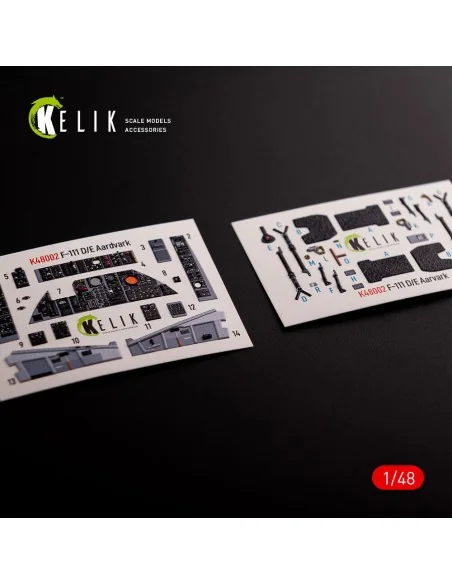 [NO_DESC] F-111 D/E Aardvark interior 3D decals for HobbyBoss kit, ...