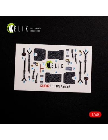 F-111 D/E Aardvark interior 3D decals for HobbyBoss kit, 1/48 - Kel...