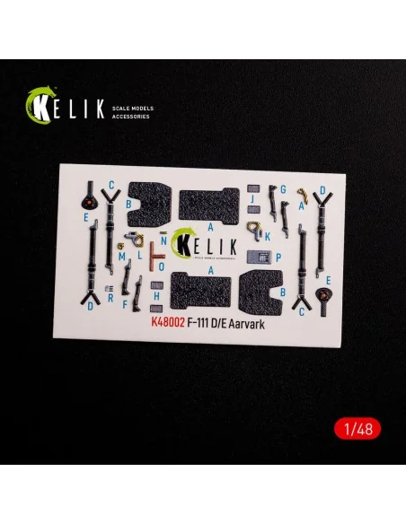 F-111 D/E Aardvark interior 3D decals for HobbyBoss kit, 1/48 - Kel...
