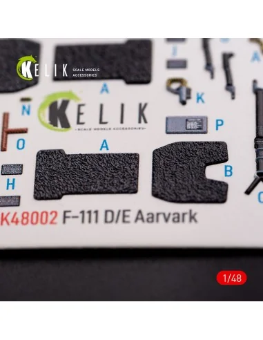 F-111 D/E Aardvark interior 3D decals for HobbyBoss kit, 1/48 - Kel...