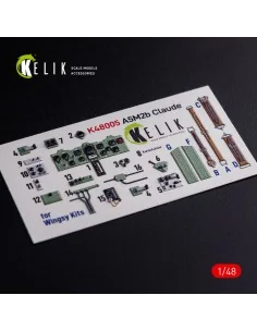 A5M2B Claude interior 3D decals for WingsyKits kit, 1/48 - Kelik K4...