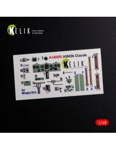 A5M2B Claude interior 3D decals for WingsyKits kit, 1/48 - Kelik K4... 2