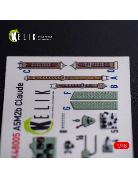 A5M2B Claude interior 3D decals for WingsyKits kit, 1/48 - Kelik K4...