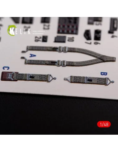 P-47D Razorback interior 3D decals for Tamiya kit, 1/48 - Kelik K48015