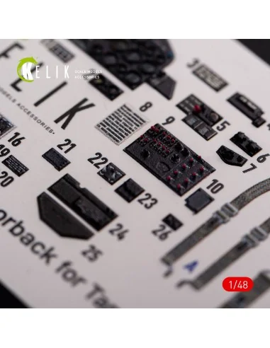 P-47D Razorback interior 3D decals for Tamiya kit, 1/48 - Kelik K48015