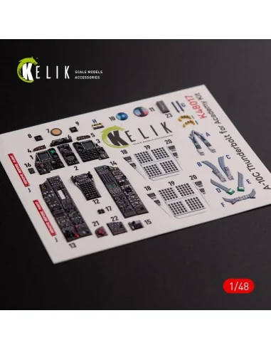 A-10C Thunderbolt interior 3D decals for Academy kit, 1/48 - Kelik ...