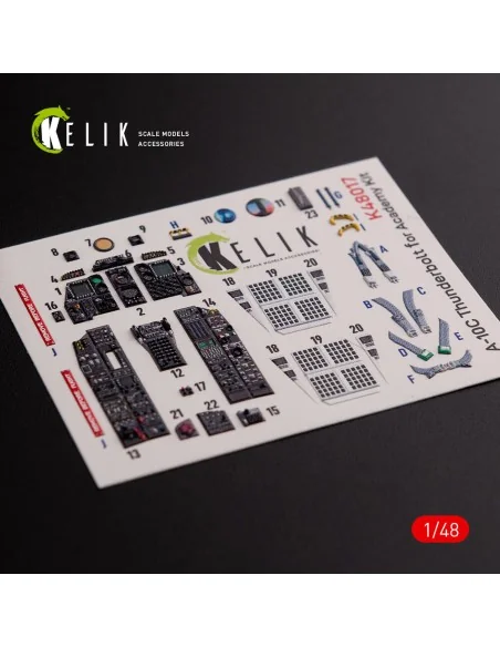 [NO_DESC] A-10C Thunderbolt interior 3D decals for Academy kit, 1/4...