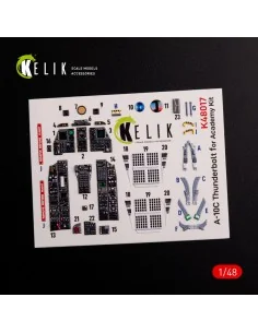 A-10C Thunderbolt interior 3D decals for Academy kit, 1/48 - Kelik ... 2