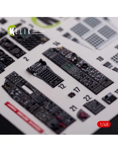 A-10C Thunderbolt interior 3D decals for Academy kit, 1/48 - Kelik ...