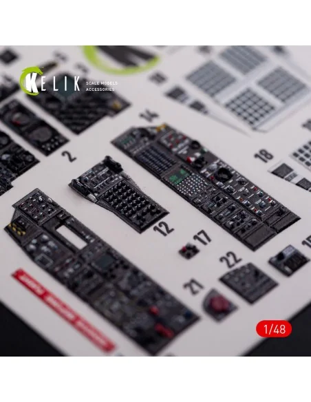 A-10C Thunderbolt interior 3D decals for Academy kit, 1/48 - Kelik ...