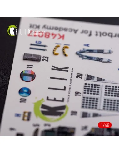 A-10C Thunderbolt interior 3D decals for Academy kit, 1/48 - Kelik ...