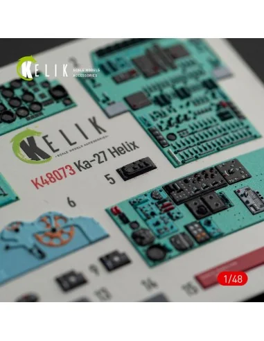 Ka-27 Helix interior 3D decals for HobbyBoss kit, 1/48 - Kelik K48073
