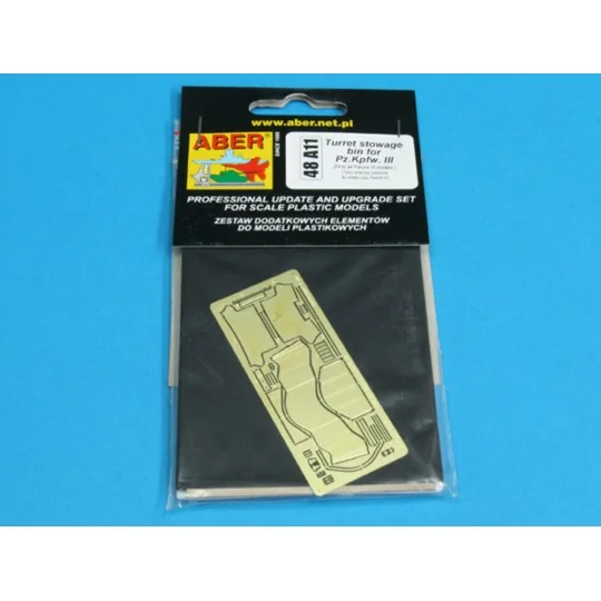 Turret stowage bin for Pz.Kpfw.III, 1/48 - Aber Models 48 A11