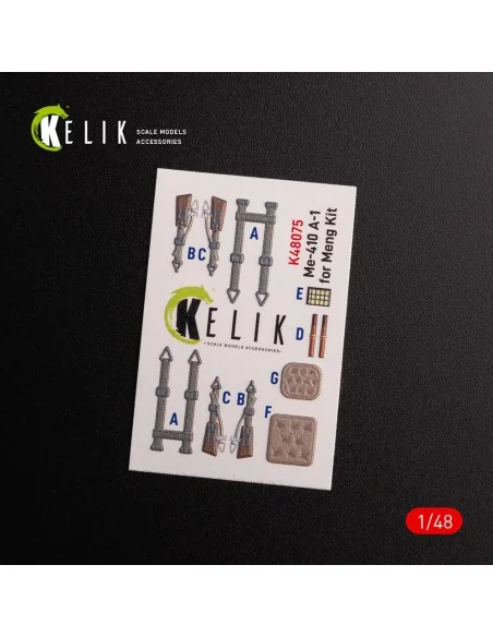 Messerschmitt Me-410 A1 interior 3D decals for Meng Model kit, 1/48...