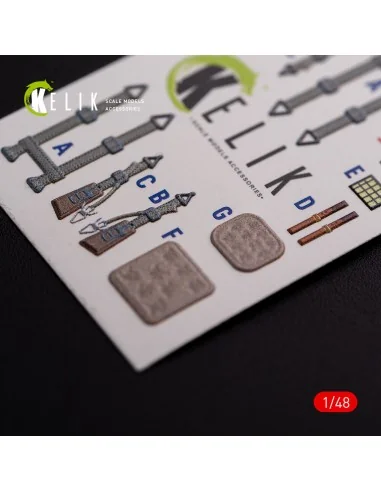 Messerschmitt Me-410 A1 interior 3D decals for Meng Model kit, 1/48...