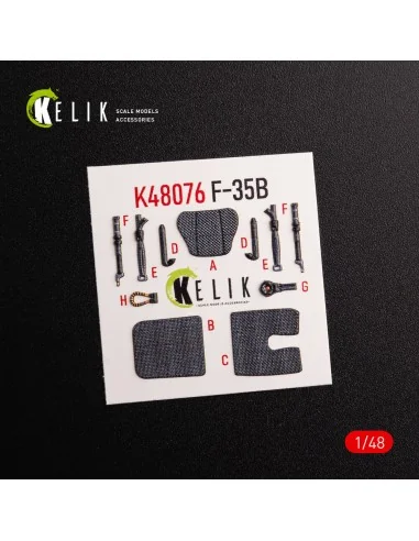 [NO_DESC] F-35B interior 3D decals for Tamiya kit, 1/48 - Kelik K48076