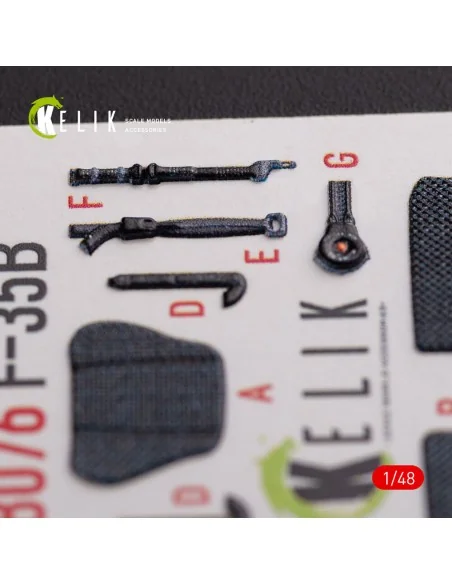 F-35B interior 3D decals for Tamiya kit, 1/48 - Kelik K48076