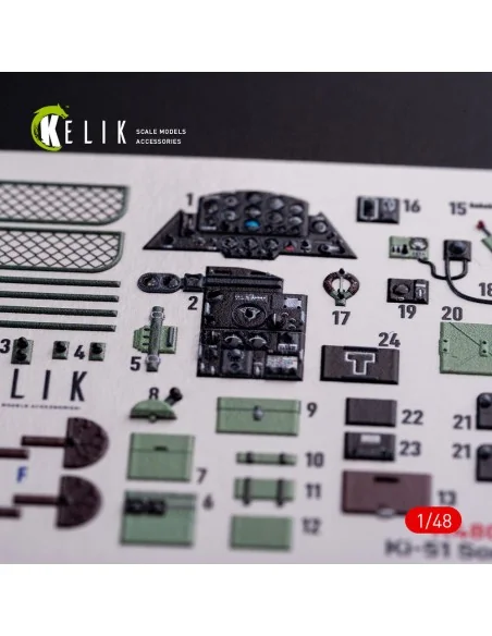 [NO_DESC] Ki-51 Sonia interior 3D decals for WingsyKits kit, 1/48 -...
