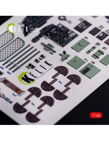 Ki-51 Sonia interior 3D decals for WingsyKits kit, 1/48 - Kelik K48077
