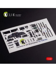 O-2A Skymaster interior 3D decals small version for ICM kit, 1/48 -...