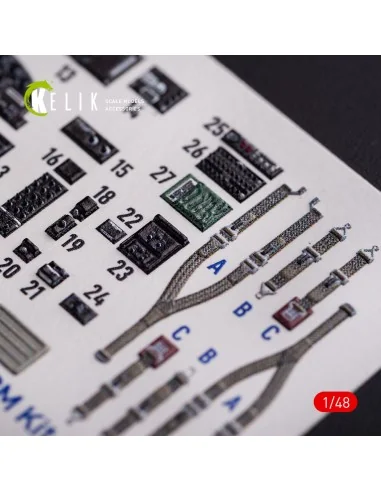O-2A Skymaster interior 3D decals small version for ICM kit, 1/48 -...