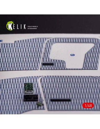O-2A Skymaster interior 3D decals grey decoration type for ICM kit,...