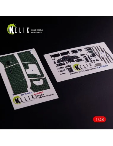 [NO_DESC] O-2A Skymaster interior 3D decals green decoration type f...