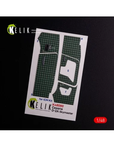 [NO_DESC] O-2A Skymaster interior 3D decals green decoration type f...
