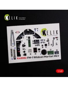 FM-1 Wildcat/Martlet Mk.V interior 3D decals for Tamiya kit, 1/48 -... 2