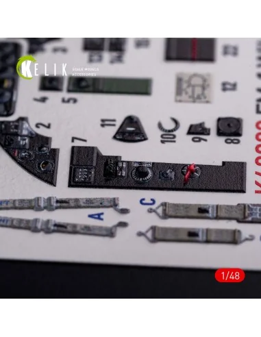 FM-1 Wildcat/Martlet Mk.V interior 3D decals for Tamiya kit, 1/48 -...