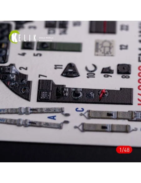 FM-1 Wildcat/Martlet Mk.V interior 3D decals for Tamiya kit, 1/48 -...