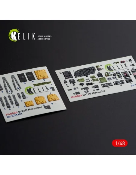 [NO_DESC] B-26B Marauder interior 3D decals for ICM kit, 1/48 - Kel...