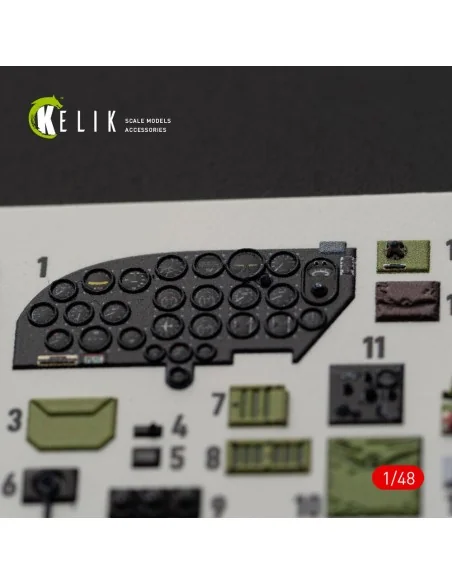 B-26B Marauder interior 3D decals for ICM kit, 1/48 - Kelik K48084
