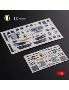 F/A-18F Super Hornet interior 3D decals for MENG kit, 1/48 - Kelik ...