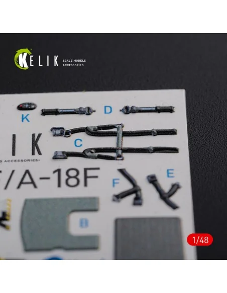 F/A-18F Super Hornet interior 3D decals for MENG kit, 1/48 - Kelik ...