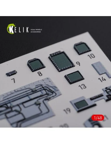 F/A-18F Super Hornet interior 3D decals for MENG kit, 1/48 - Kelik ...