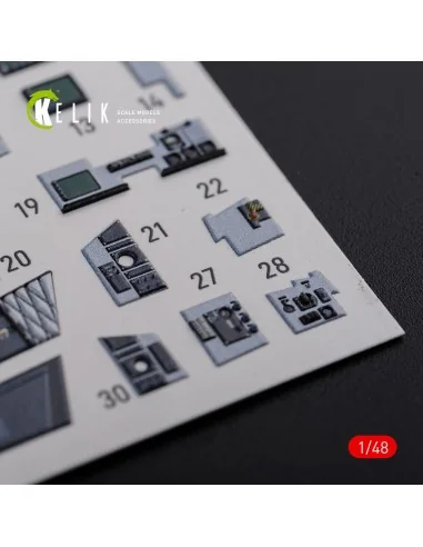 F/A-18F Super Hornet interior 3D decals for MENG kit, 1/48 - Kelik ...