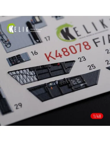 F/A-18F Super Hornet interior 3D decals for MENG kit, 1/48 - Kelik ...