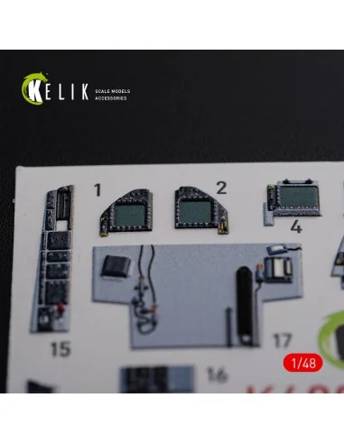 F/A-18F Super Hornet interior 3D decals for MENG kit, 1/48 - Kelik ...