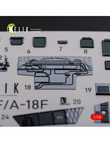 F/A-18F Super Hornet interior 3D decals for MENG kit, 1/48 - Kelik ...