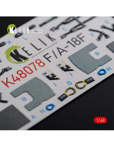 F/A-18F Super Hornet interior 3D decals for MENG kit, 1/48 - Kelik ...