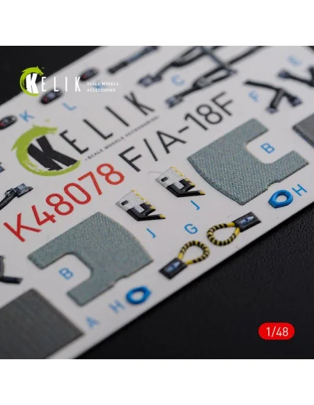 F/A-18F Super Hornet interior 3D decals for MENG kit, 1/48 - Kelik ...