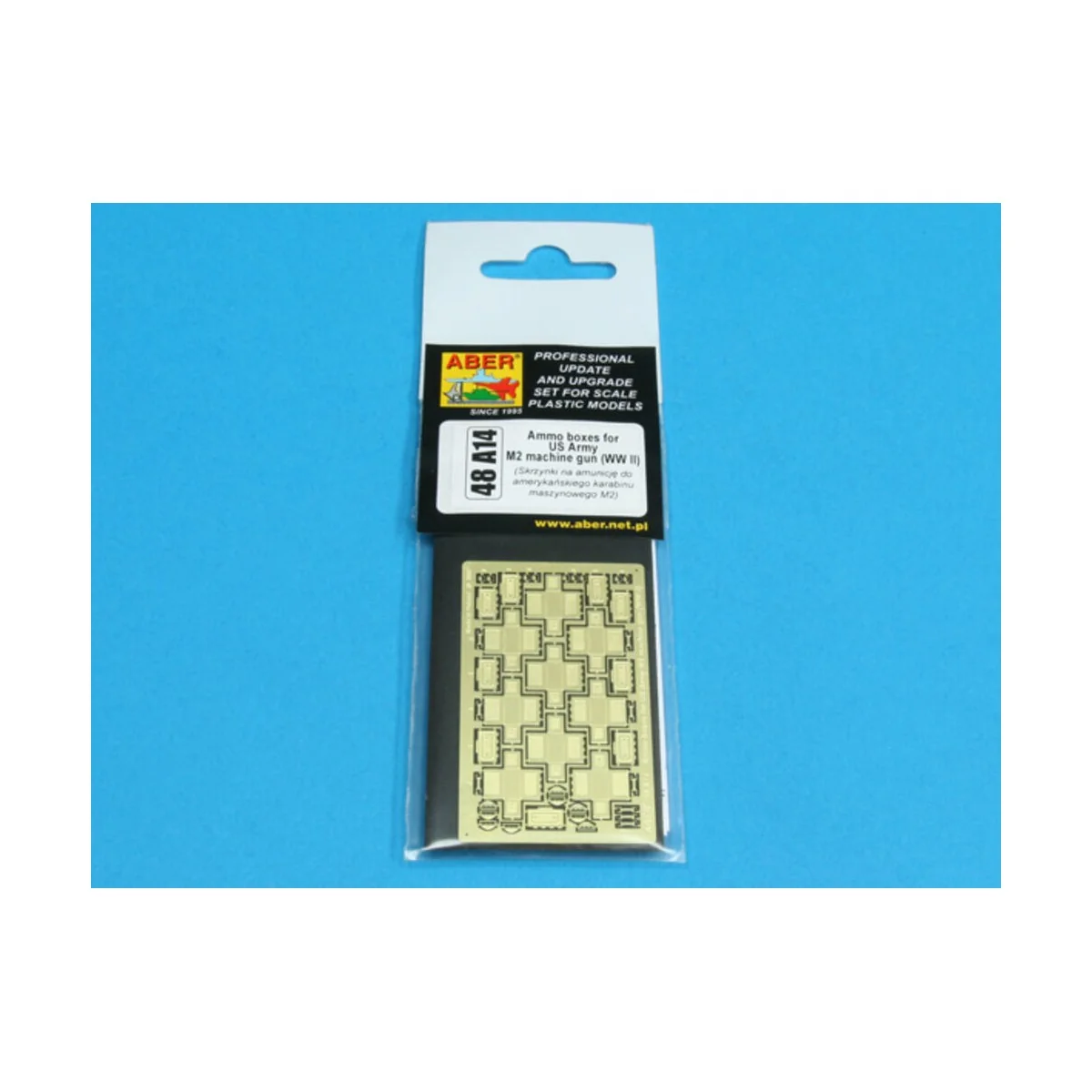Ammo boxes for M2 machine gun (WW II), 1/48 - Aber Models 48 A14 Ammo boxes for M2 machine gun (WW II), 1/48 - Aber Models 48 A14