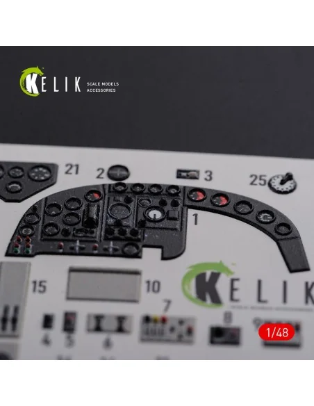 KI-21 interior 3D decals for ICM kit, 1/48 - Kelik K48085