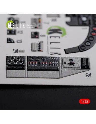 KI-21 interior 3D decals for ICM kit, 1/48 - Kelik K48085
