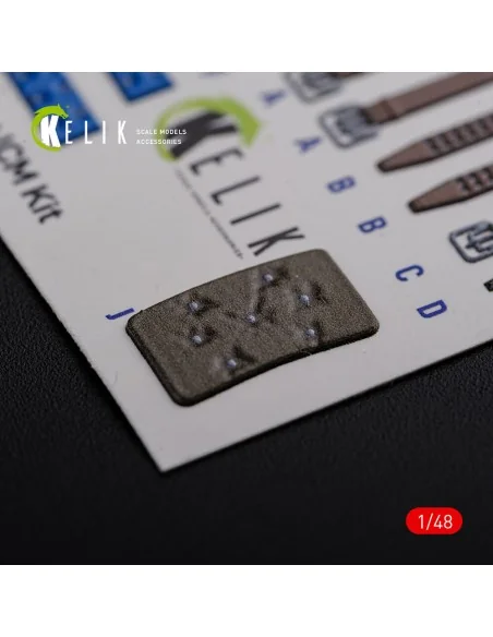 KI-21 interior 3D decals for ICM kit, 1/48 - Kelik K48085